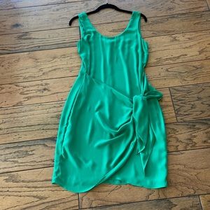 Forest Lily Faux Wrap Dress